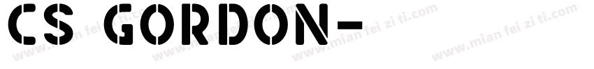 CS Gordon字体转换